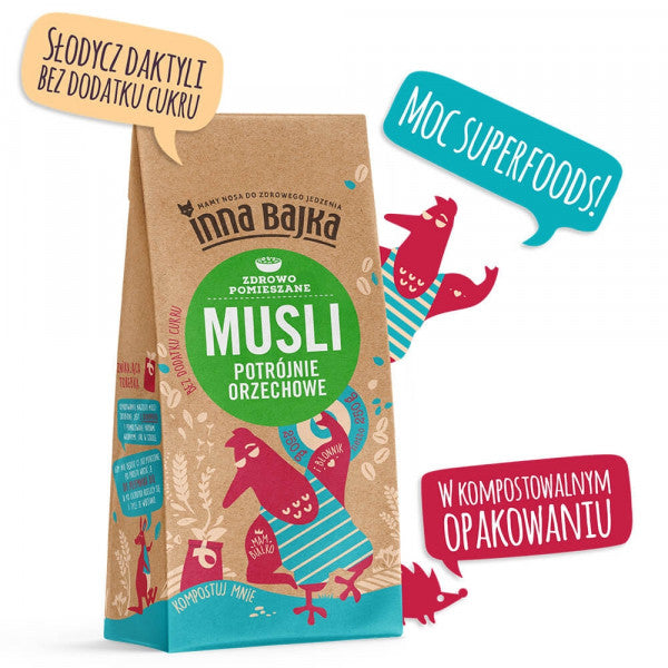 Inna Bajka Musli Potrójnie Orzechowe 250g