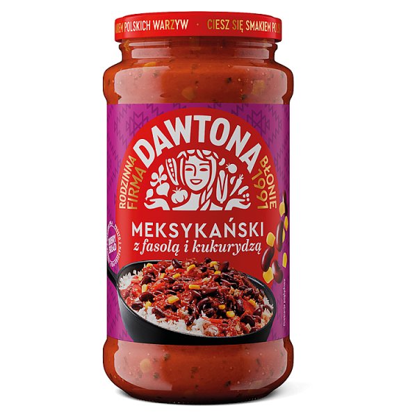 Dawtona Sos meksykański z fasolą i kukurydzą 520 g